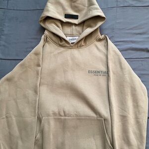 Essentials Waffle Knit Hoodie Heather Gray